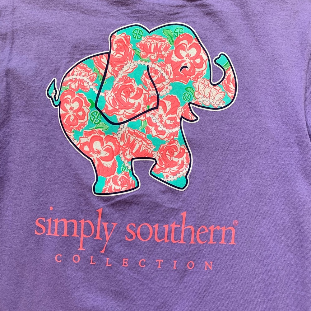 Girl’s Simply Southern lilac t-shirt